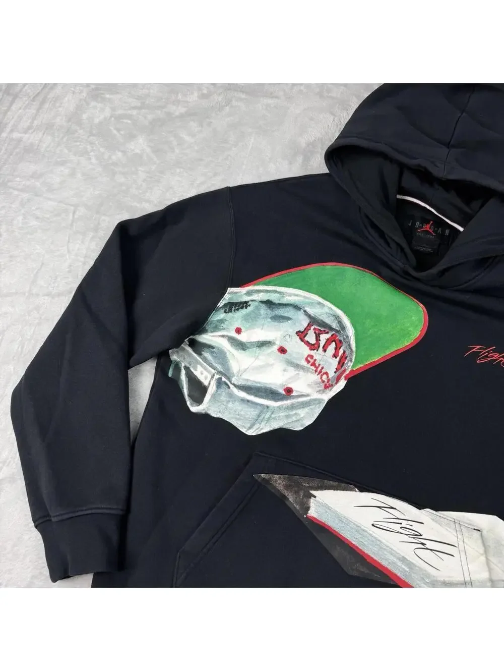 Jordan Artist Series Hoodie By Jacob Rochester Size L Basketball Graphic Rare
